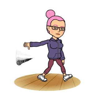 Bitmoji Pink Hair Mic Drop